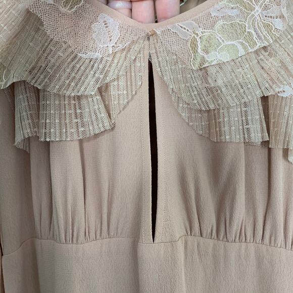 For Love And Lemons Claire Pleated Ruffle Dress - Picture 9 of 16